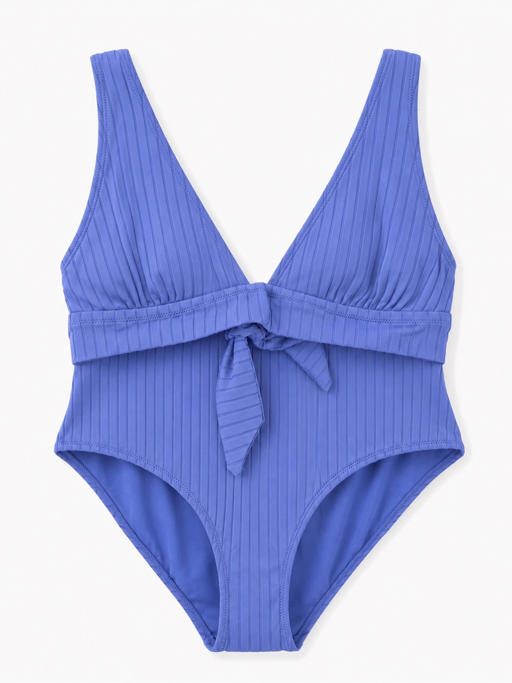 Aerie Ribbed Periwinkle Triangle Bikini Set Size L